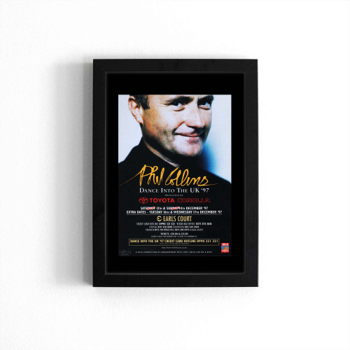 Gig Flyer Earls Court Phil Collins Dance Into The Light Tour Poster