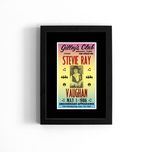 Gilley's Club Presents Stevie Ray Vaughan Poster