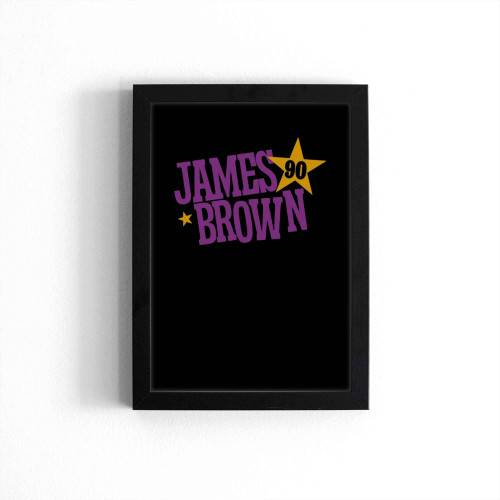 James Brown 90 Color Logo Poster