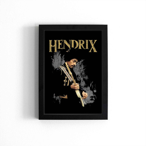 Jimi Hendrix Black 1 Poster