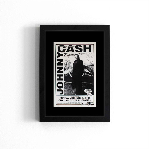 Johnny Cash Vintage January Poster