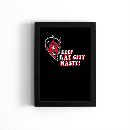 Keep Rat City Nasty! White Center Poster