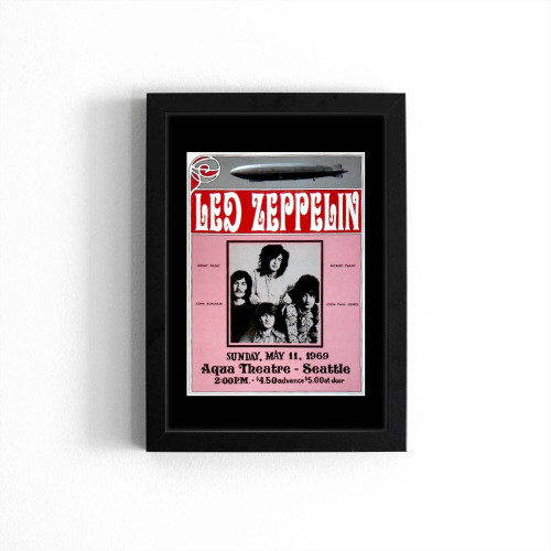 Led Zeppelin Rocks Seattle's Outdoor Green Lake Aqua Theatre 1 Poster