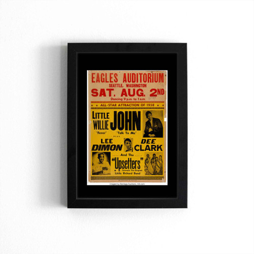 Little Willie John Eagles Auditorium Concert Poster