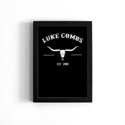 Luke Combs Est 1990 Country Music Poster