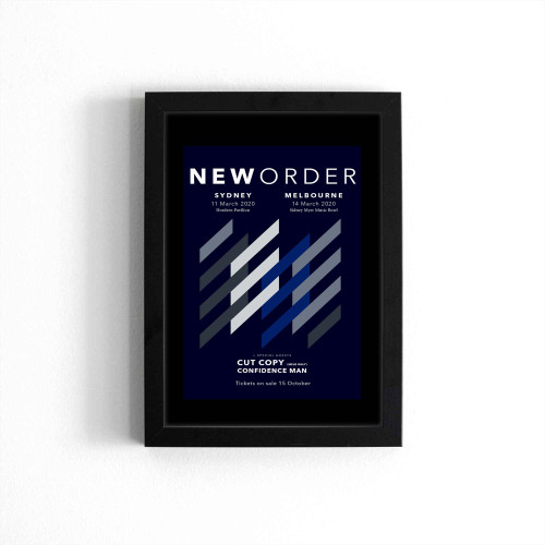 New Order Concert Poster