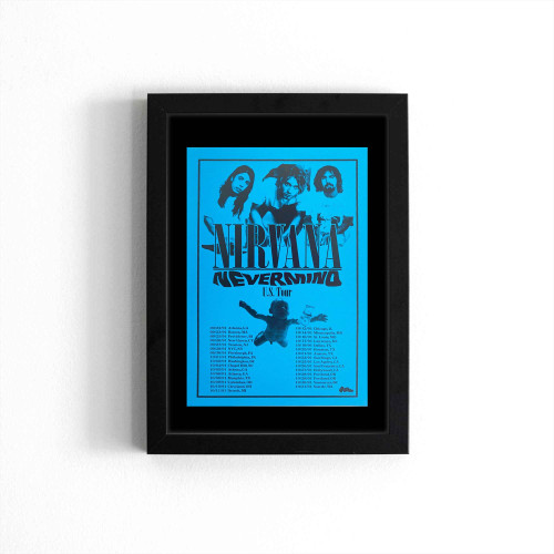 Nirvana Nevermind U S Tour Poster