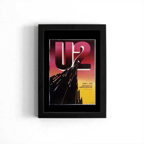 Original 1983 U2 Concert Poster