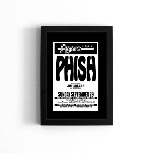 Phish 1991 Cleveland Concert Poster