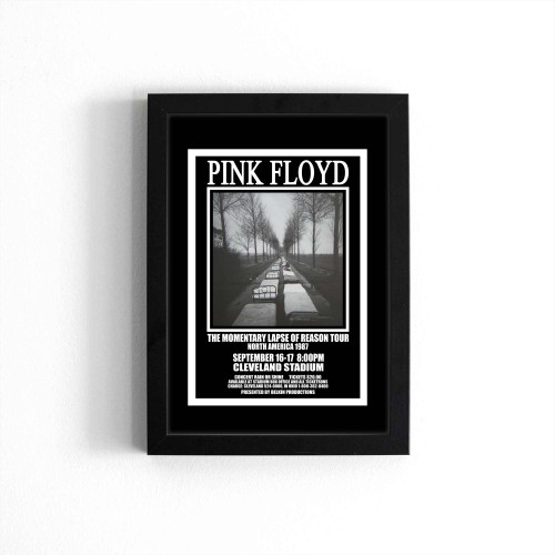 Pink Floyd 1987 Cleveland Concert Poster