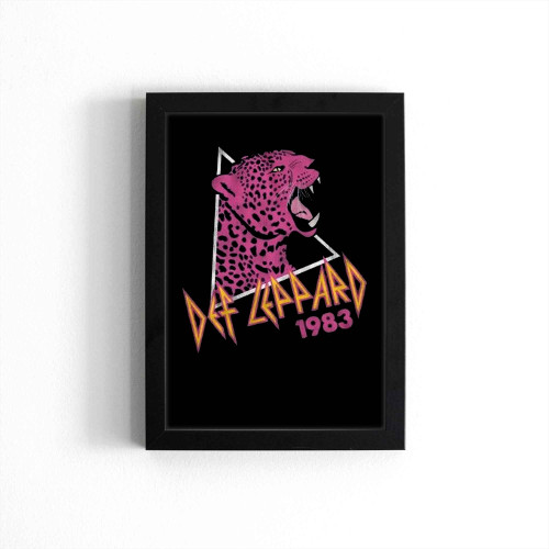 Pink Leopard 1983 Def Leppard Poster