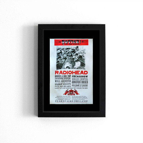 Radiohead Notice To The Public Poster