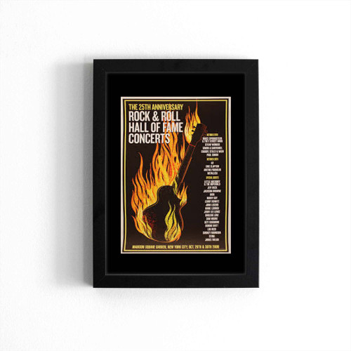 Rock & Roll Hall Of Fame 25th Anniversary Concert Original Poster