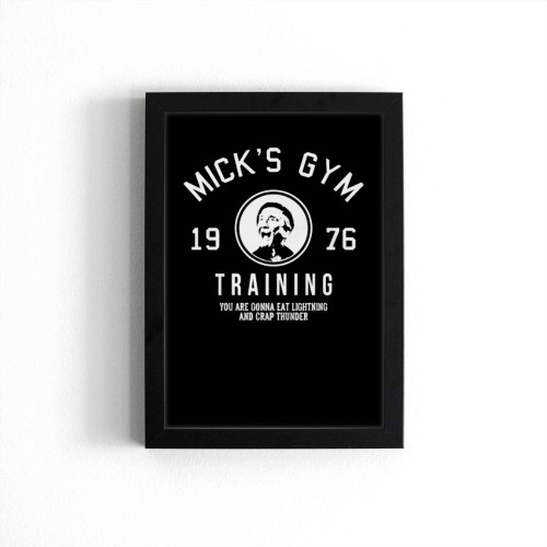 Rocky Micks Training Gym 1976 Logo Poster