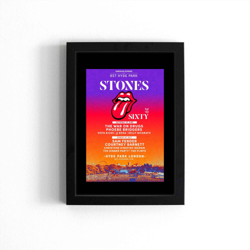 Rolling Stones Sixty Tour Hyde Park London 2022 Poster