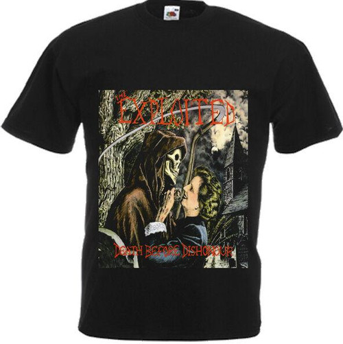 Exploited Death Before Dishonour Man's T-Shirt Tee Exploited Death Before Dishonour Man's T-Shirt Tee