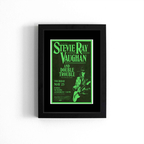 Stevie Ray Vaughan And Double Trouble Original 1989 Concert Poster