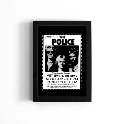 The Police Concert & Tour History Poster