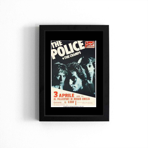 The Police Cramps Concert Poster