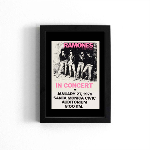 The Ramones Rocket To Russia Concert Poster