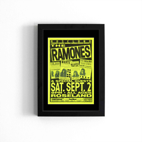 The Ramones Roseland Theater Concert Poster