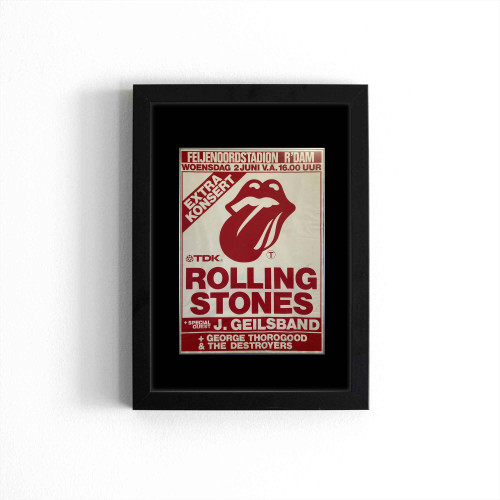 The Rolling Stones A 1982 Dutch Concert Poster The Rolling Stones A 1982 Dutch Concert Poster