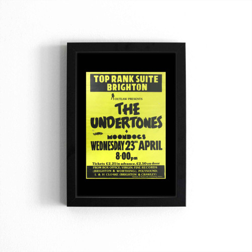 The Undertones 1980 Top Rank Suite Brighton Concert Poster