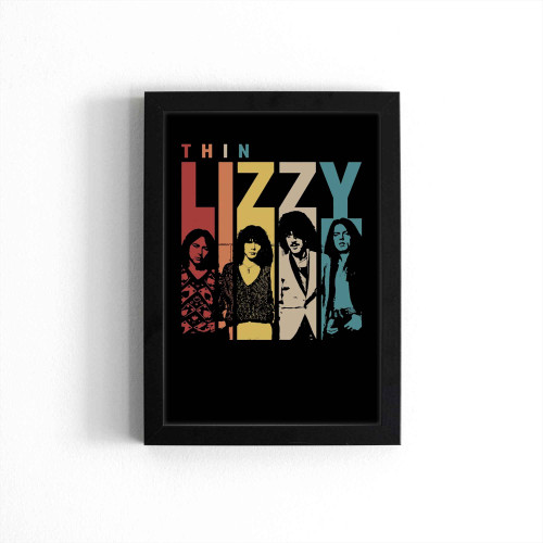 Thin Lizzy Band Retro Vintage Poster