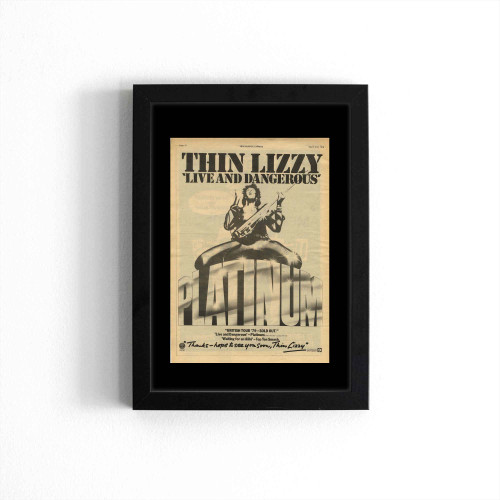 Thin Lizzy Live & Dangerous Poster