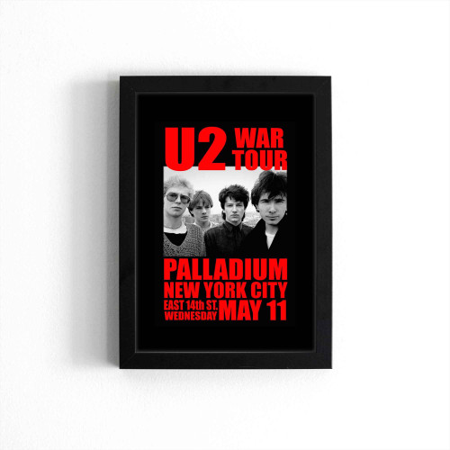 U2 Replica Palladium Nyc 1983 Concert Poster
