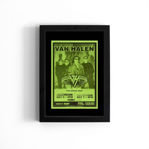 Van Halen Vintage Concert Poster