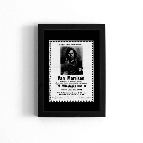 Van Morrison Stl Poster Van Morrison Stl Poster