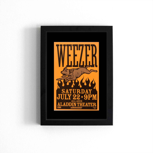 Weezer Aladdin Theater Concert Poster