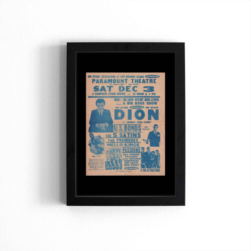White Doo Wop Collector 1960 Original Concert Handbill Flyer Poster White Doo Wop Collector 1960 Original Concert Handbill Flyer Poster