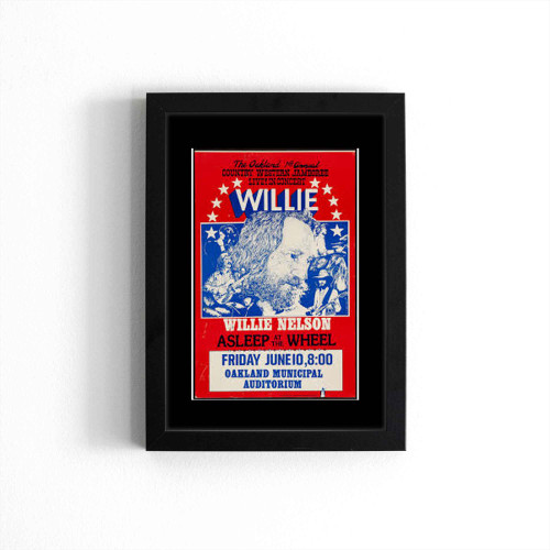 Willie Nelson Vintage Concert Poster