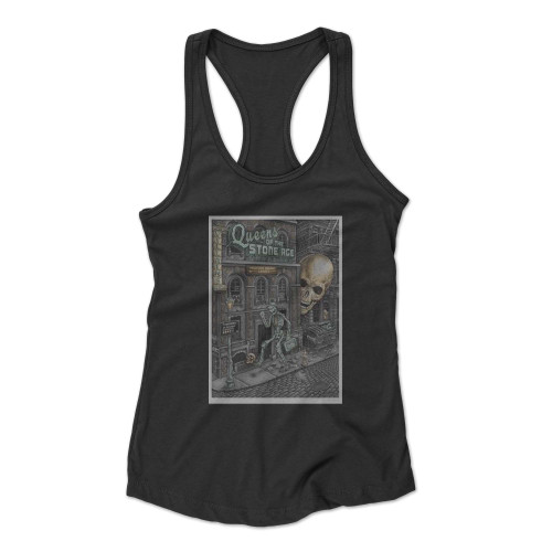 2017 Queen Of The Stone Age Nyc Street Walker Msg Limited Edition Concert Racerback Tank Top