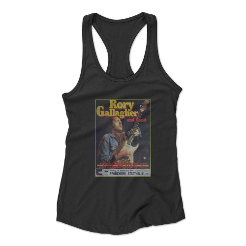 Bibi's Rory Gallagher Page Of Rory Gallagher And His Band's Concert Racerback Tank Top