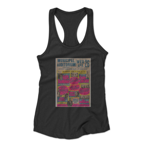 Fats Domino And Bo Diddley Municipal Racerback Tank Top
