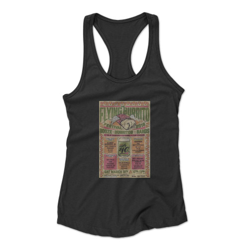 Flying Burrito Festival Coming To Downtown Phoenix In 2018 Racerback Tank Top