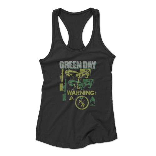 Green Day Safe Place Rock Band Racerback Tank Top