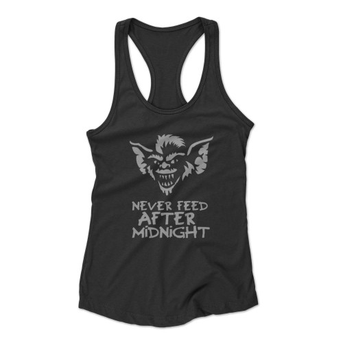 Never Feed After Midnight Racerback Tank Top