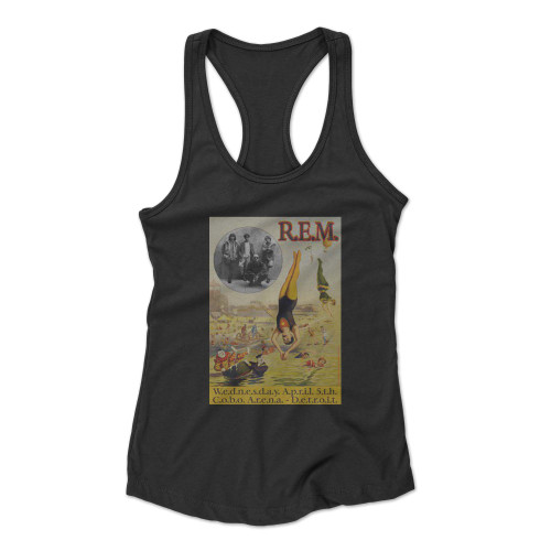 R E M Concert In Detroit Racerback Tank Top