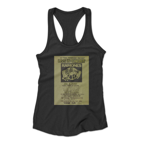 Ramones 1979 Road To Ruin Era Seattle Concert Racerback Tank Top