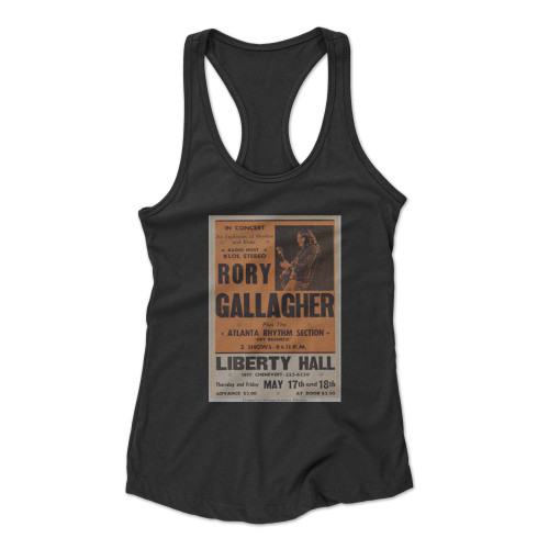 Rory Gallagher Liberty Hall Concert Racerback Tank Top