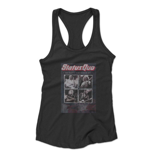 Status Quo The Frantic Four Reunion 2014 Signed Racerback Tank Top Status Quo The Frantic Four Reunion 2014 Signed Racerback Tank Top