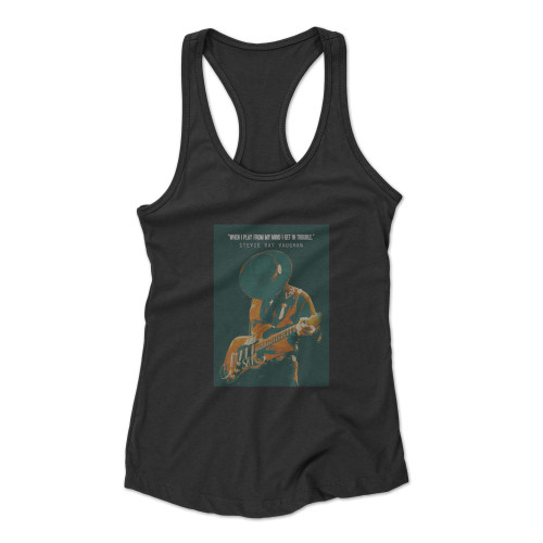 Stevie Ray Vaughan4 Racerback Tank Top