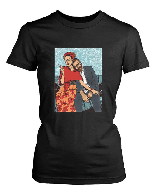 Frida Kahlo And Vincent Van Gogh Cool Ideal Women's T-Shirt Tee