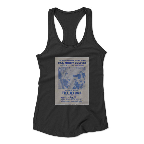 The Byrds 1966 Indianapolis In Cardboard Concert Racerback Tank Top