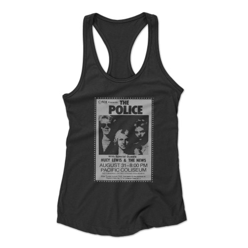 The Police Concert & Tour History Racerback Tank Top