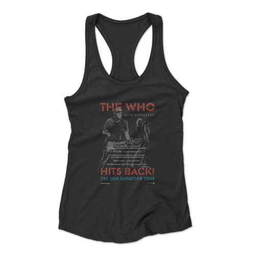 The Who Announce First European Dates In Seven Years 1 Racerback Tank Top